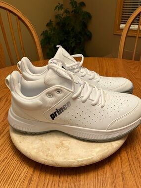 Prince Men's All-White Performance Athletic Sneakers